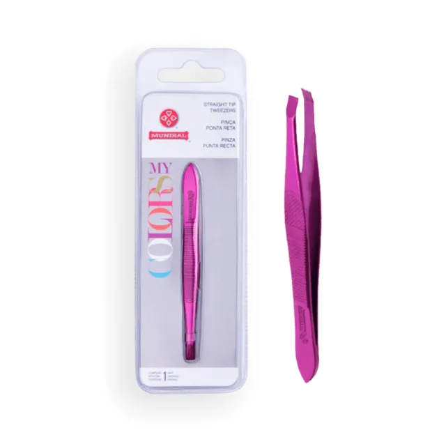 Pinça Mundial Colors Reta 140