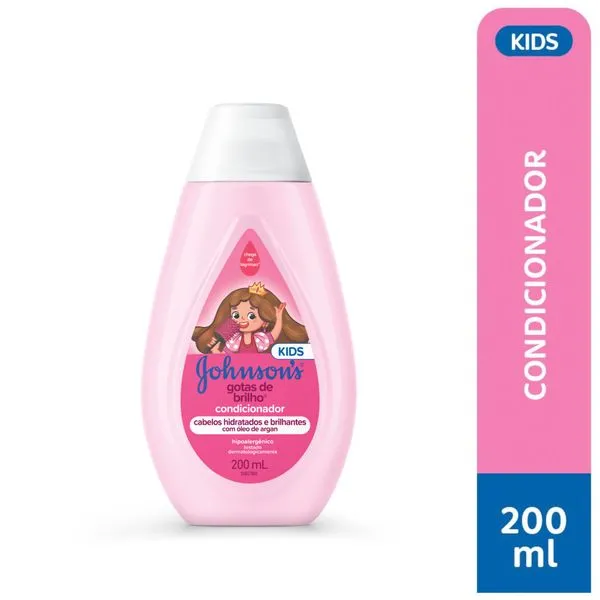 Condicionador Johnsons Kids Infantil Gotas de Brilho 200ml