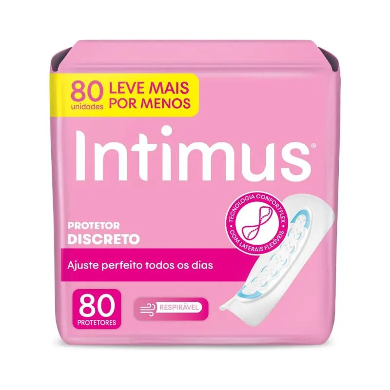 Protetor Diário Intimus Ultra Flexível 80 Unidades