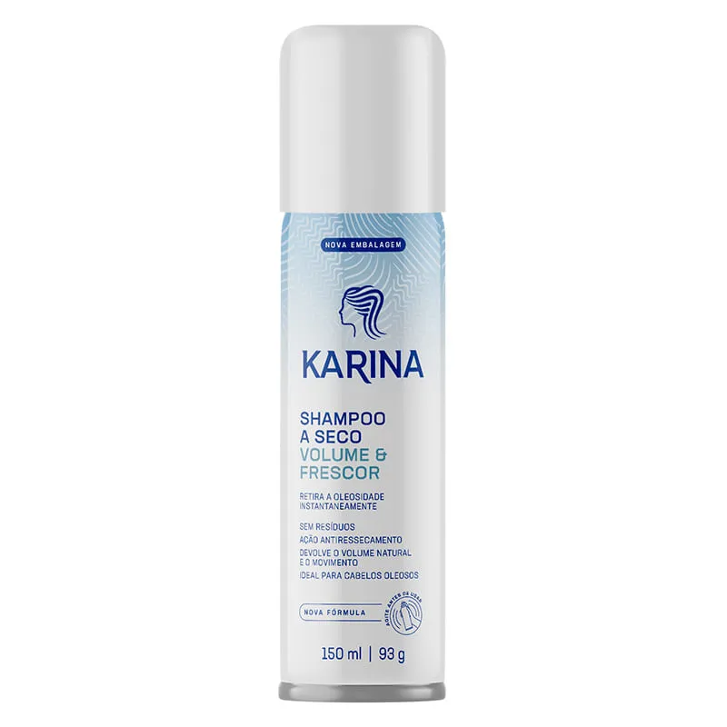 Shampoo Seco Karina Volume e Frescor 150ml