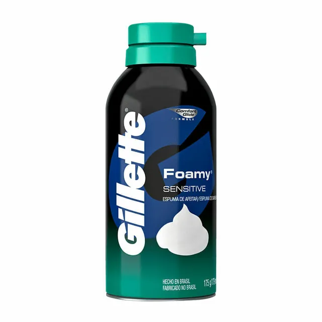 Gillette Foamy Espuma De Barbear Sensitive 175g