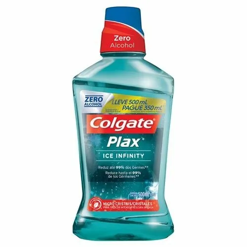 Enxaguante Bucal Colgate Plax Ice Infinity 500ml