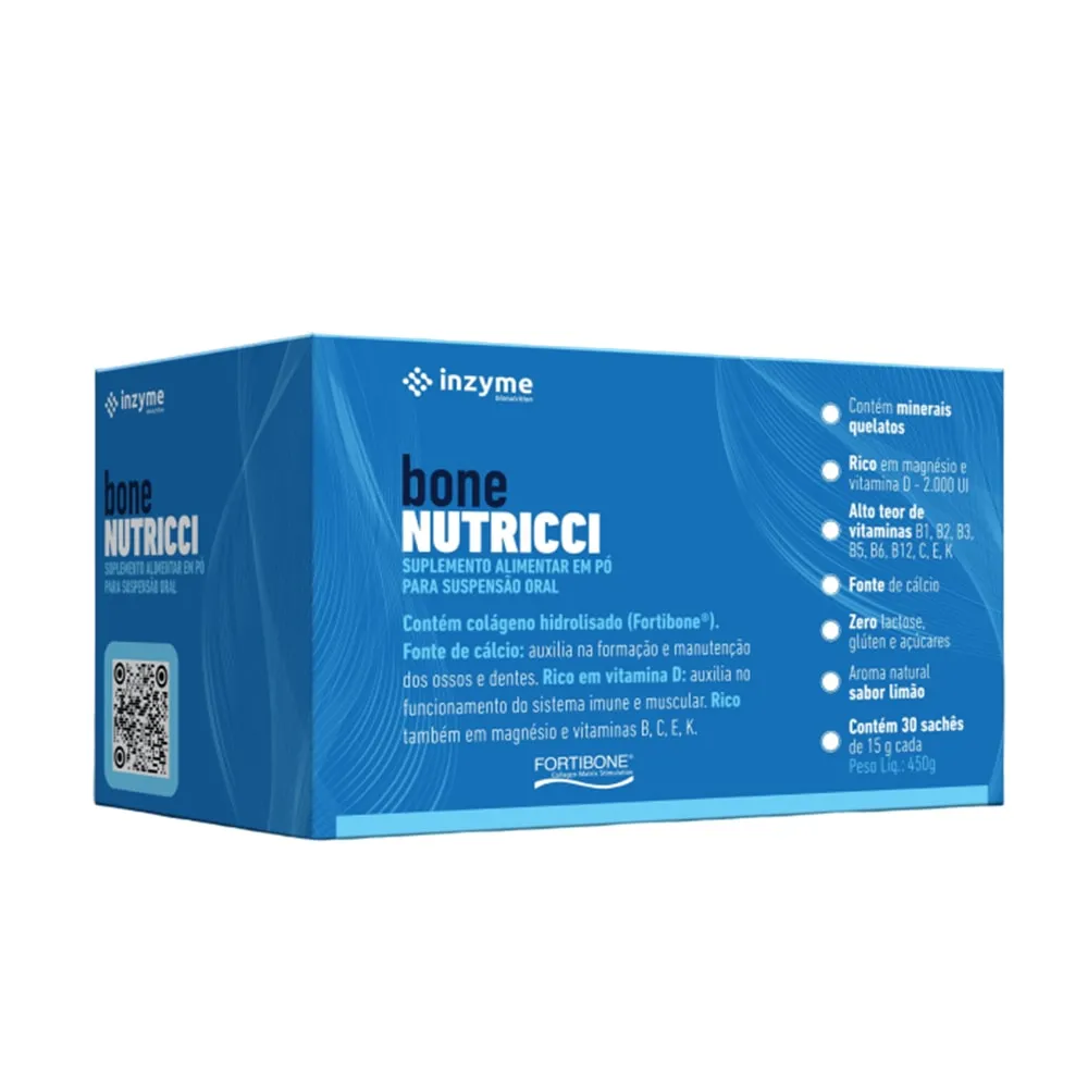 Bone Nutricci Suplemento Alimentar com 30 sachês de 15g