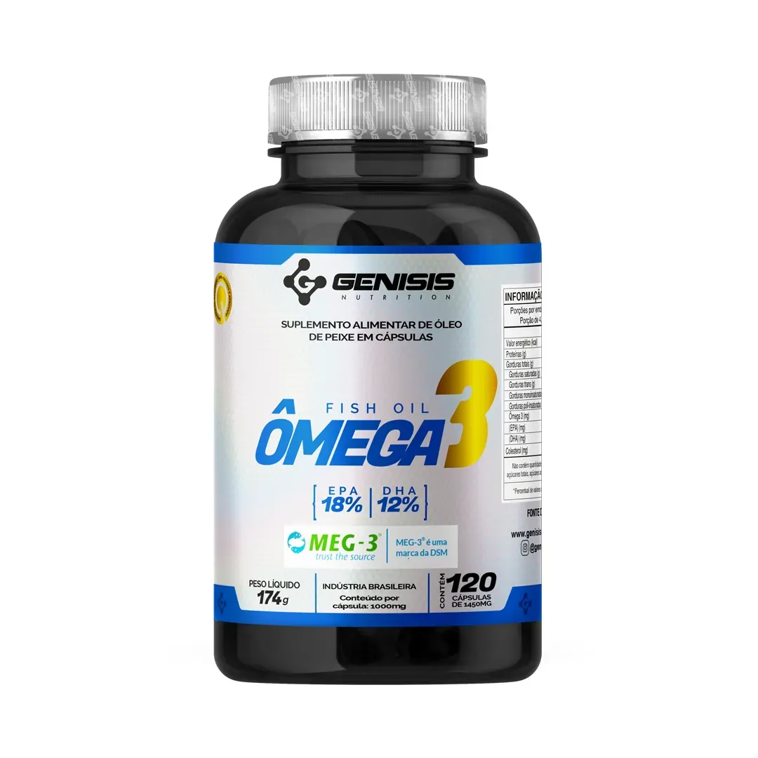Ômega 3 Fish Oil - 120 Càpsulas