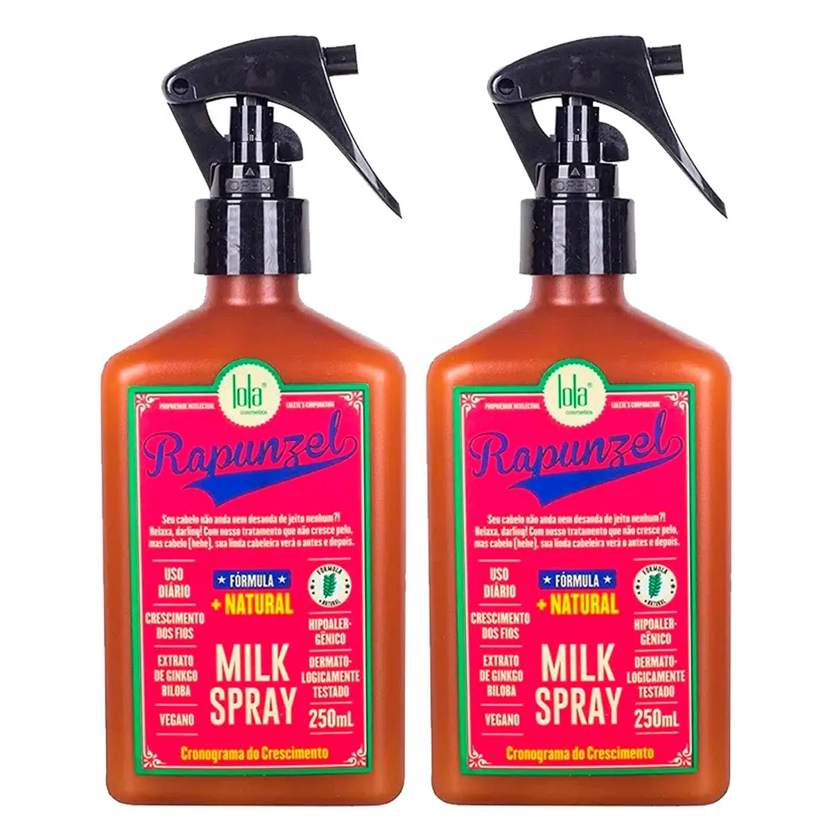 Kit 2 Milk Spray Leav-in Condicionador Rapunzel 2 Itens