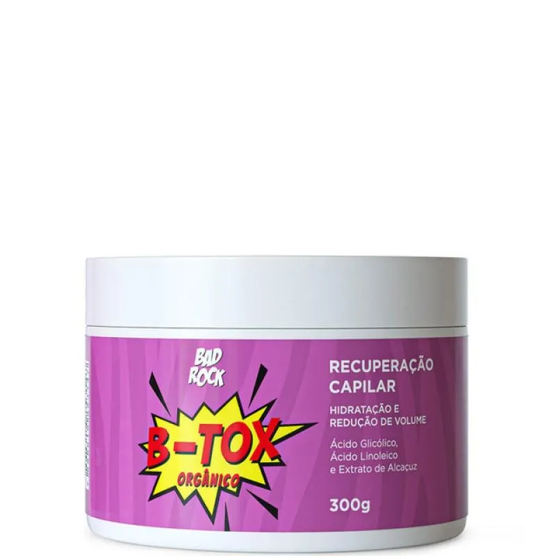 Bad Rock B-Tox - Botox Orgânico Redutor Antifrizz 300g