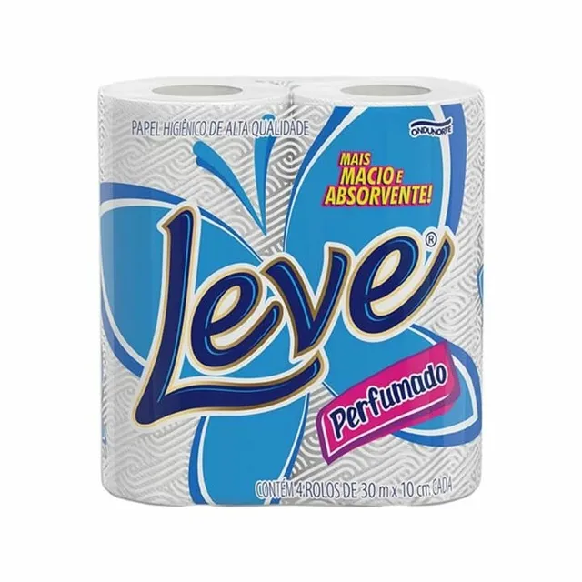 Papel Higiênico Leve 30 Metros c/4 Unidades Perfumado
