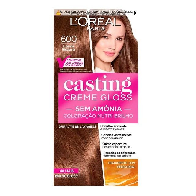 Loreal Tintura Casting Creme Gloss Louro Escuro 600