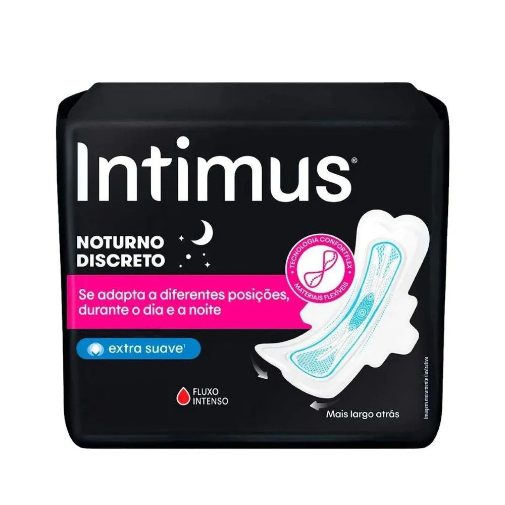 Absorvente Intimus com Abas Dia/Noite Ultra Fino Suave c/14un