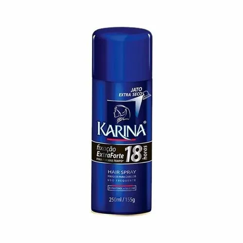 Fixador Capilar Spray Karina 250ml Extra Forte 18h