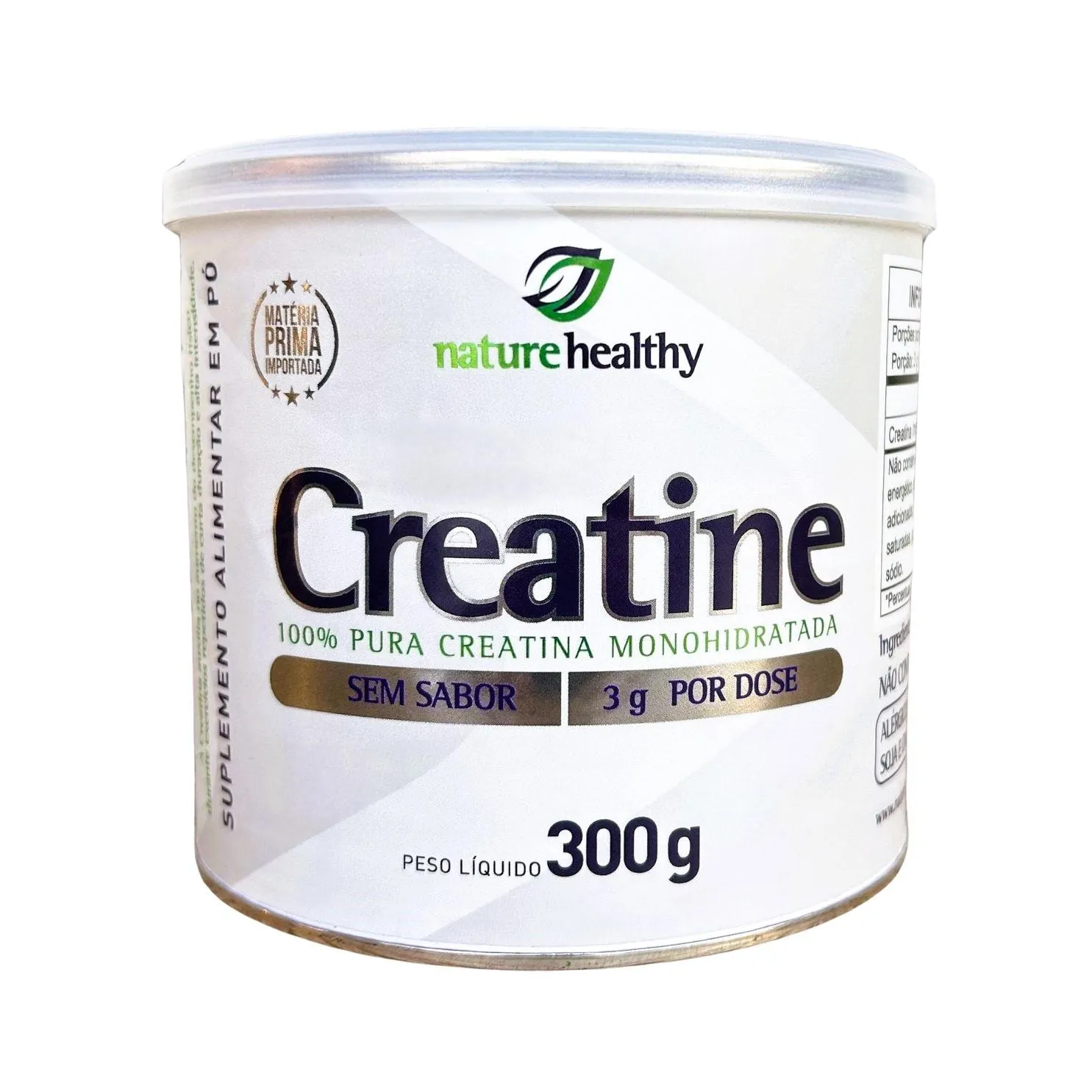 Creatina 100% Pura Monohidratada 300g Nature Healthy c/300g