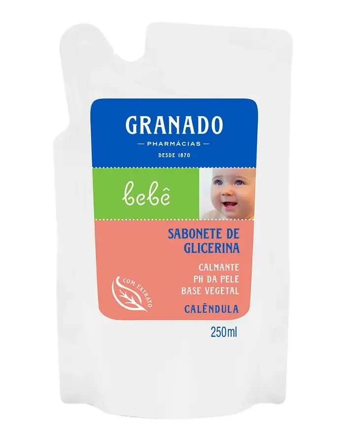 Sabonete Liquido Granado Bebe Calendula Refil 250ml