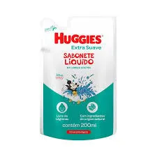 Sabonete Liquido Huggies Extra Suave da Cabeca aos Pes Refil 200ml