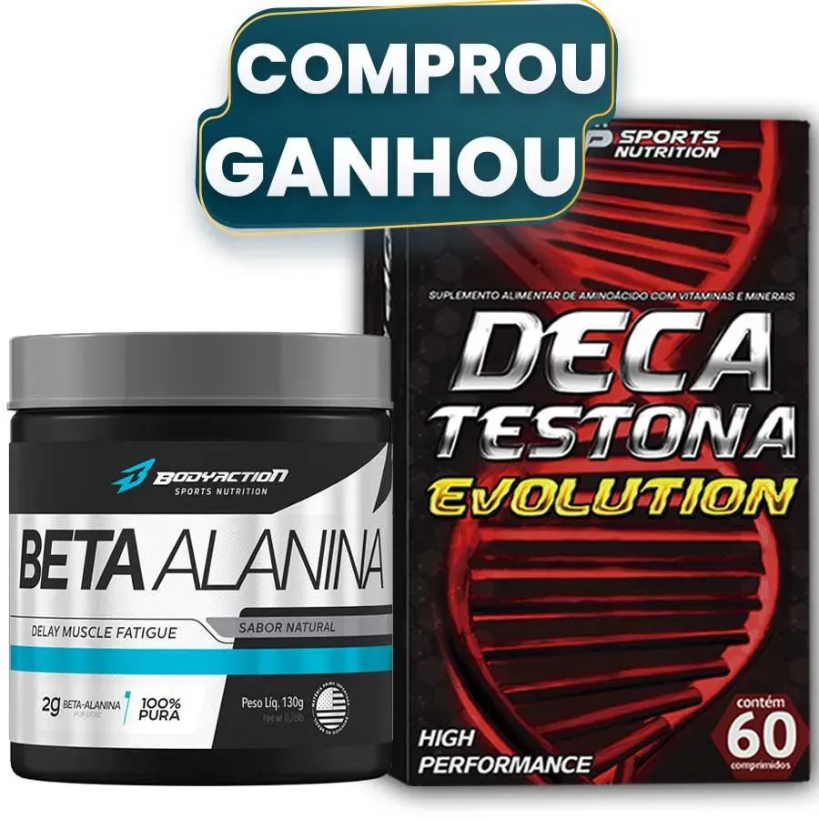 Beta Alanina 2000Mg 100% Pura 130G + Deca Testona Evolution