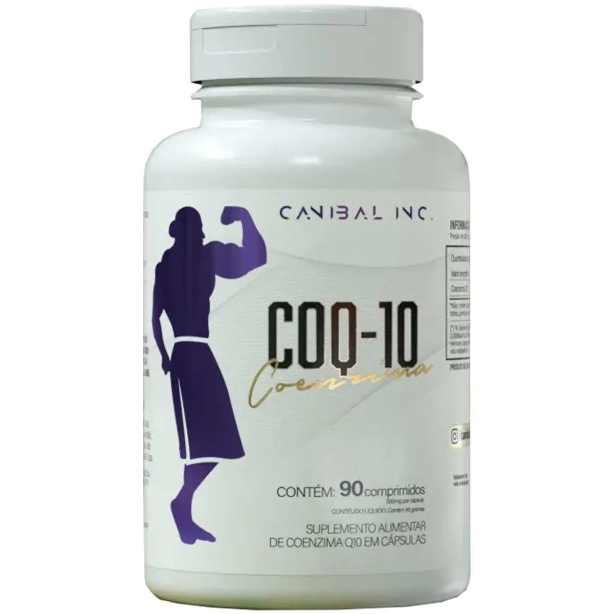 Coenzima Q10 200Mg Canibal Cq-10 Ubiquinona 90 Comprimidos
