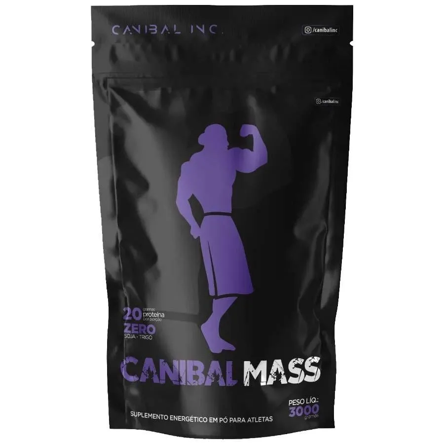Hipercalorico Canibal Mass 3Kg Canibal Inc Sabor Morango