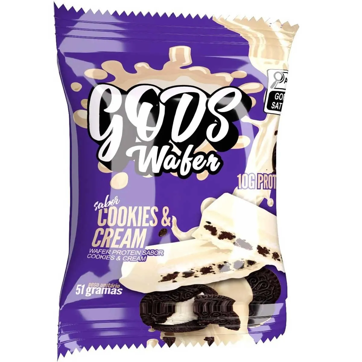 Wafer Protein Gods Wafer 10G Proteinas 51G Canibal Inc Cookies