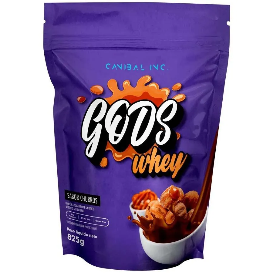 Whey Protein Concentrado Gods Whey 825G Canibal Churros