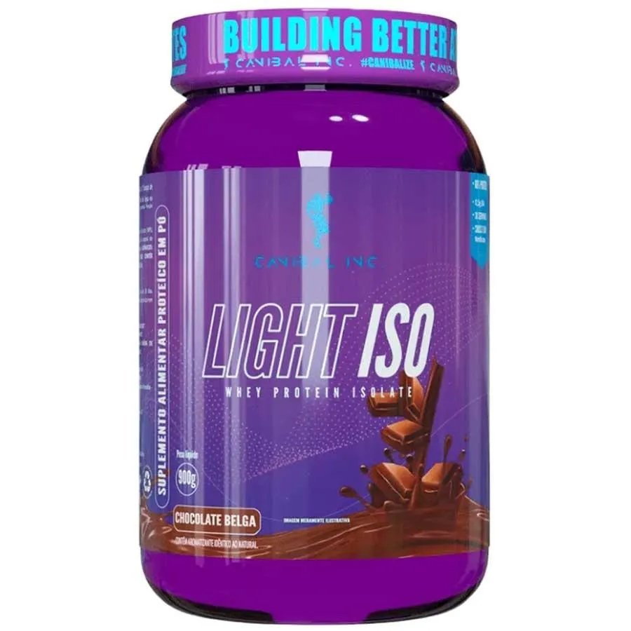 Whey Protein Isolado Light Iso 900G Canibal Chocolate Belga