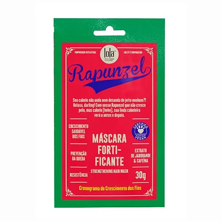 Máscara Sachê Rapunzel Fortificante 30G LOLA