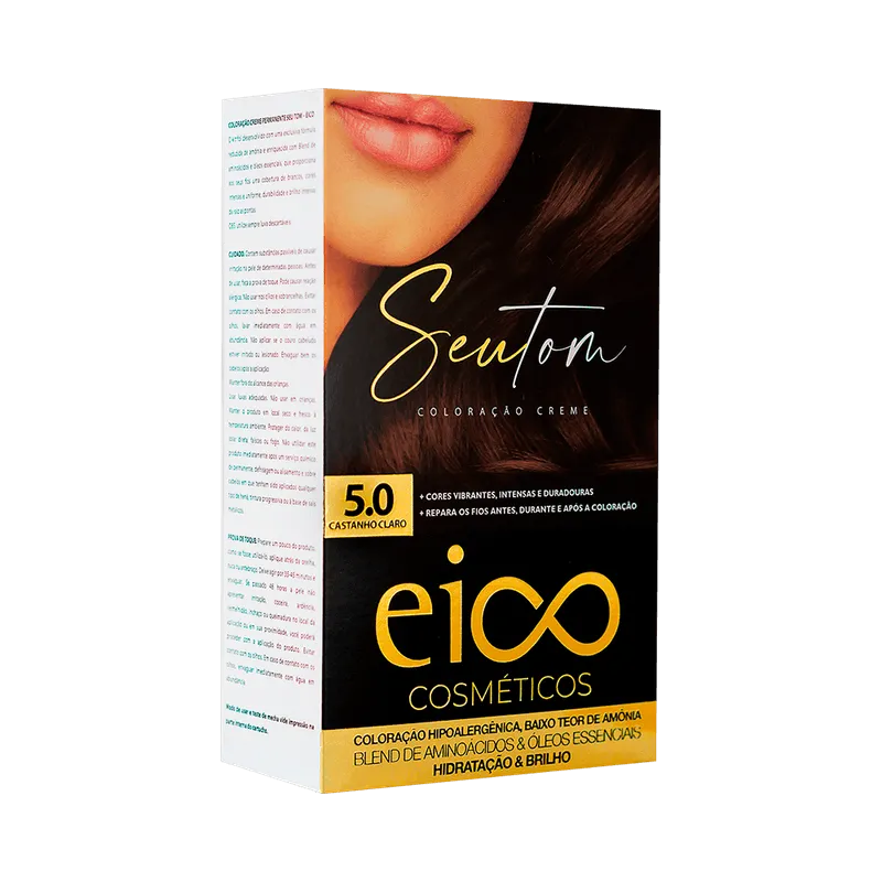 Kit Coloração 5.0 Castanho Claro Eico