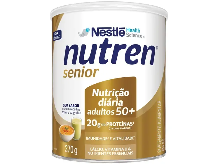 Suplemento Alimentar Nutren Senior Sem Sabor Nestlé 370g