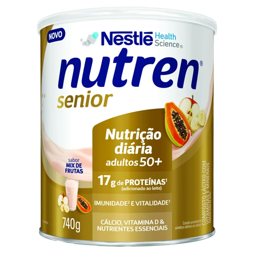 Suplemento Alimentar Nutren Sênior 50+ Mix de Frutas 740g