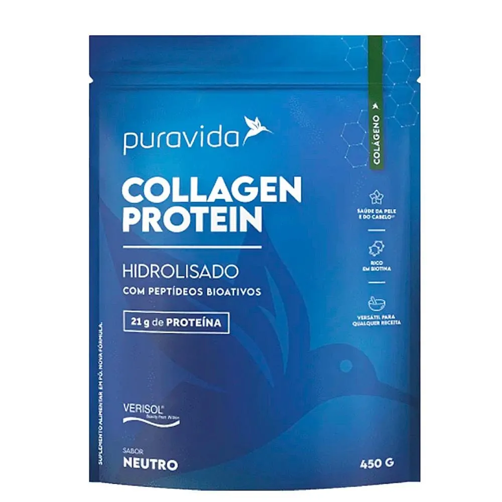 Puravida Collagen Protein Colágeno Neutro 450G