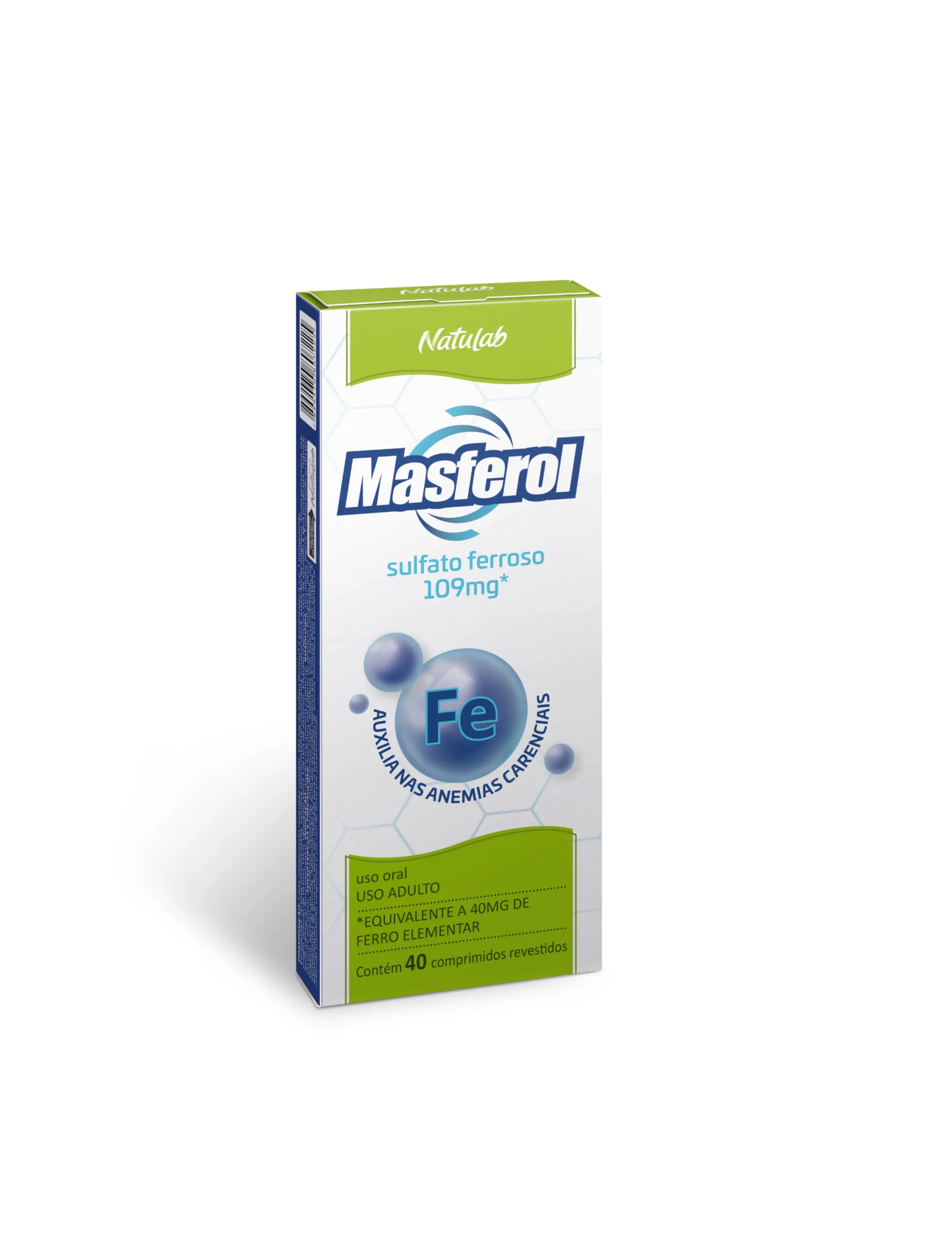 Ferro Masferol 109mg 40 comprimidos Natulab