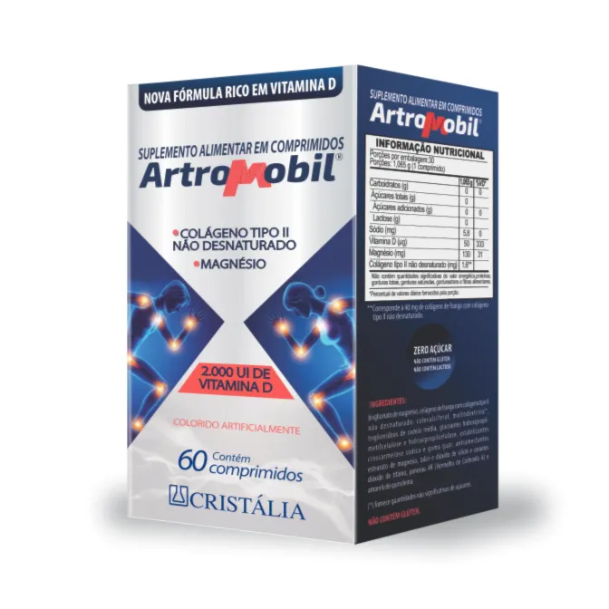 Artromobil Suplemento Alimentar 60 Cápsula Cristália