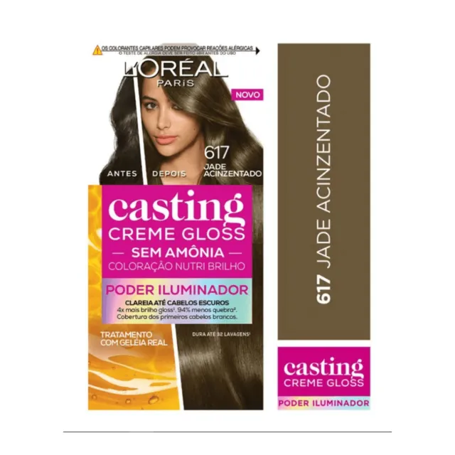 Loreal Tintura Capilar Casting Gloss 617 Jade Acinzentado