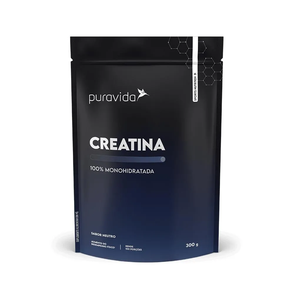 Creatina 100% Monohidratada 300g Puravida