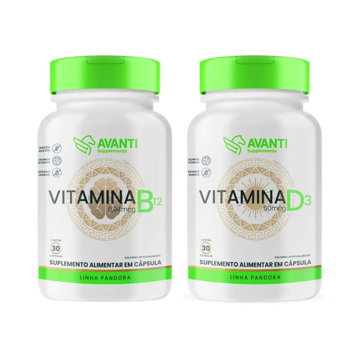 Kit Suplemento Alimentar B12 + D3 Avanti Supplements