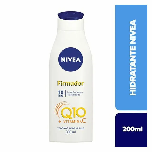 Nivea Loção Hidratante Firmador Q10 + Vitamina C Todos Os Tipos De Pele 200ml