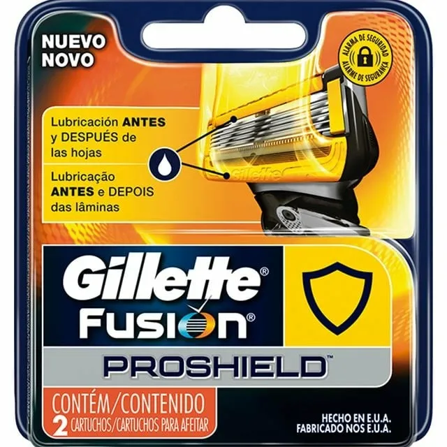 Carga Fusion Proshield Gillette Simples C/2 Unidades