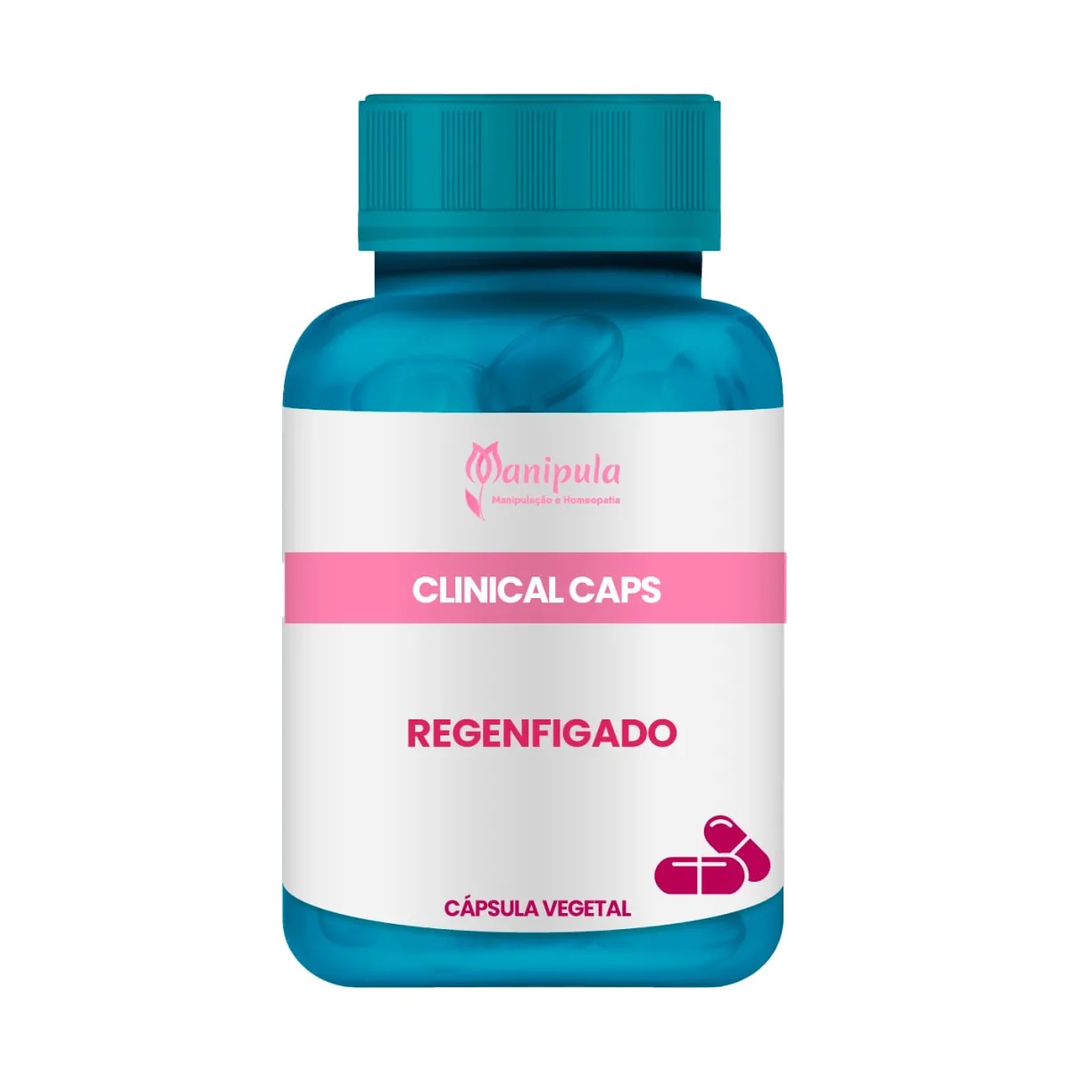 RegenFígado Suporte Natural para Cirrose, Esteatose e Regeneração do Fígado 60 Capsulas vegetal