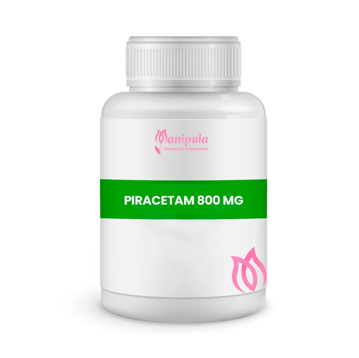 Piracetam 800 mg Suplemento Cognitivo para Memória, Foco e Concentração 60 Capsulas Vegetal