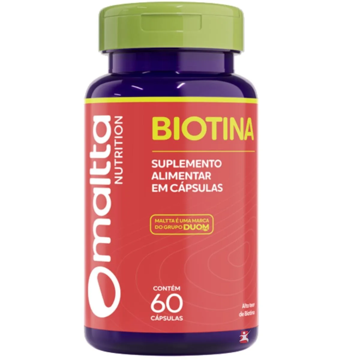 Biotina B7 42Mcg Vitamina H Cabelo, Pele E Unhas 60 Cápsulas Maltta Nutrition