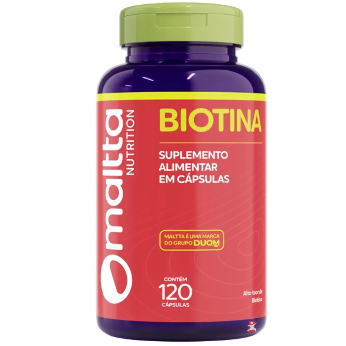 Biotina Concentrada Vitamina B7 Vitamina H Cabelo, Pele E Unhas 120 Cápsulas Maltta Nutrition