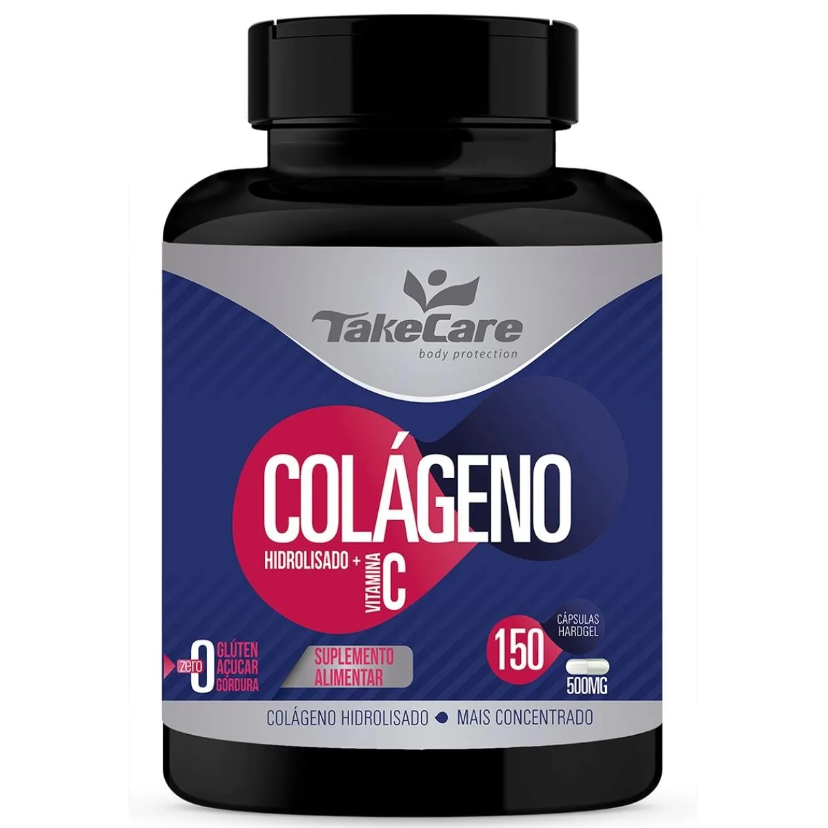 Colágeno Hidrolisado + Vitamina C 150 Cápsulas Take Care
