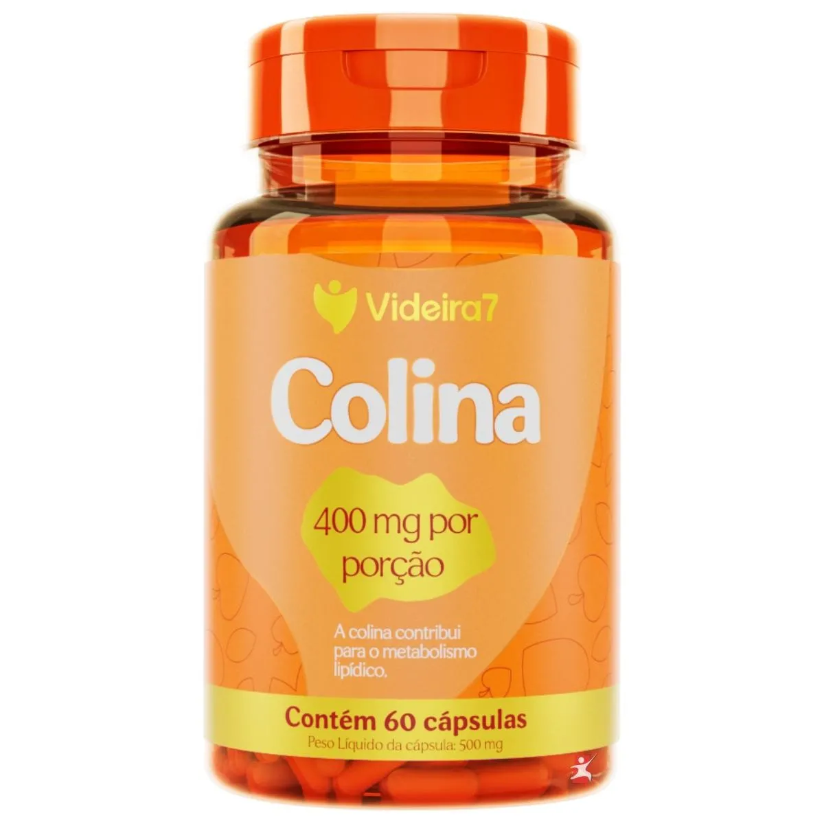 Colina 400Mg Por Porção 60 Cápsulas Videira 7