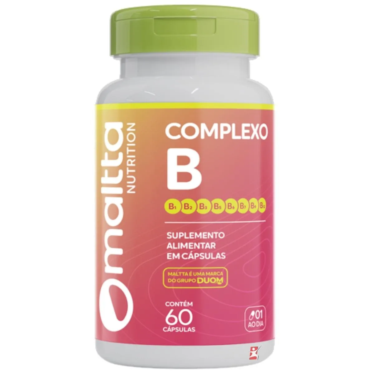 Complexo B Concentrado 8 Vitaminas 60 Cápsulas Maltta Nutrition