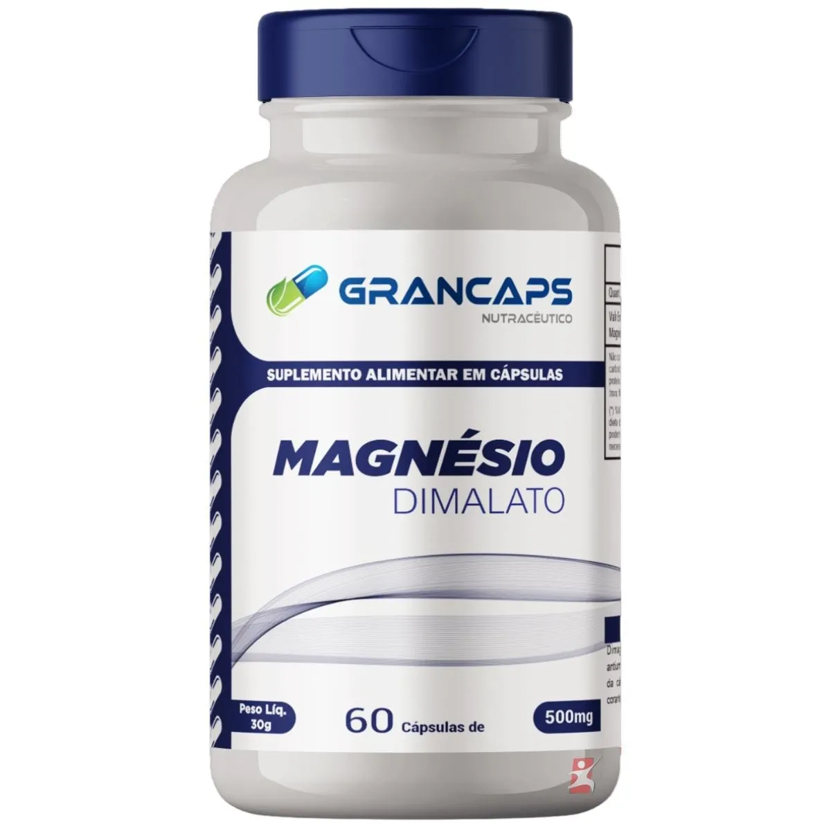 Magnesio Dimalato 100% Puro Super Mineral 60 Cápsulas Grancaps