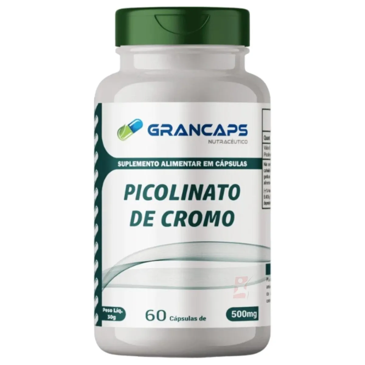 Picolinato De Cromo Alta Concentração 250Mcg Com 60 Cápsulas Grancaps
