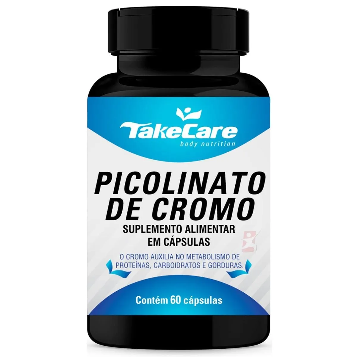 Picolinato De Cromo Alta Concentração 250Mcg Com 60 Cápsulas Take Care