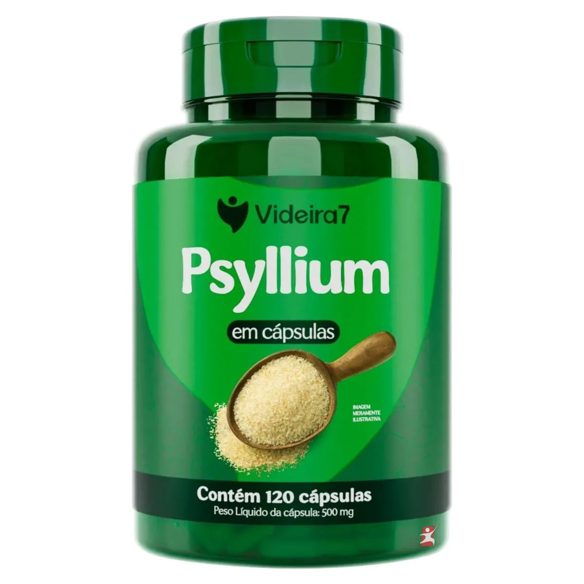 Psyllium Puro Plantago Ovatae Saude Do Intestino 120 Cápsulas Videira 7