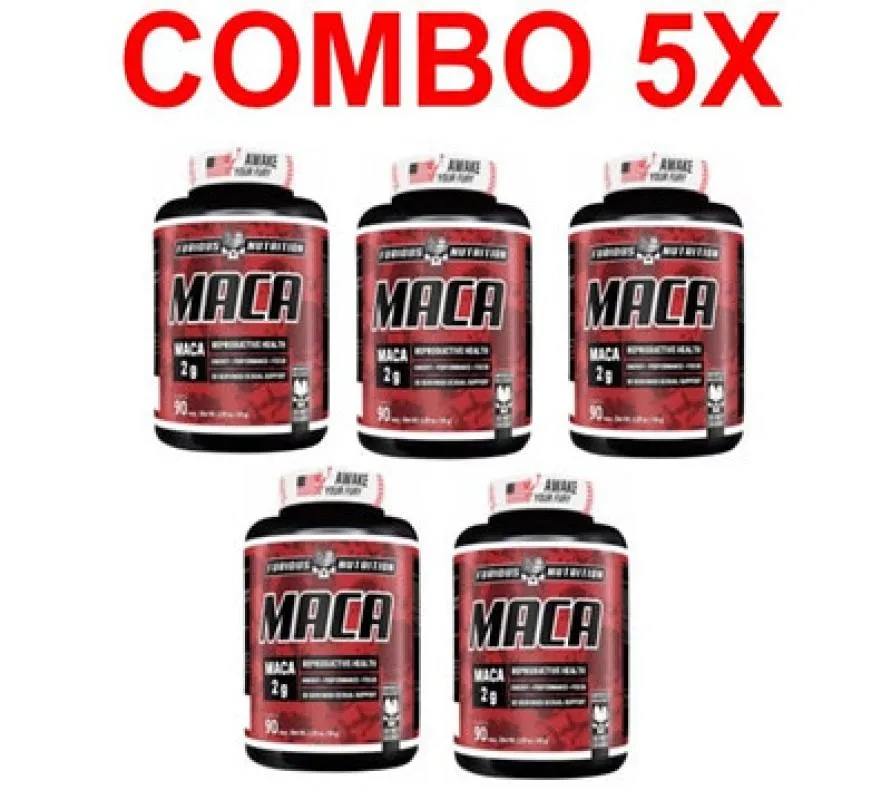 Combo 5X Maca Premium 2000Mg - 90 Cáps. Menor Preço
