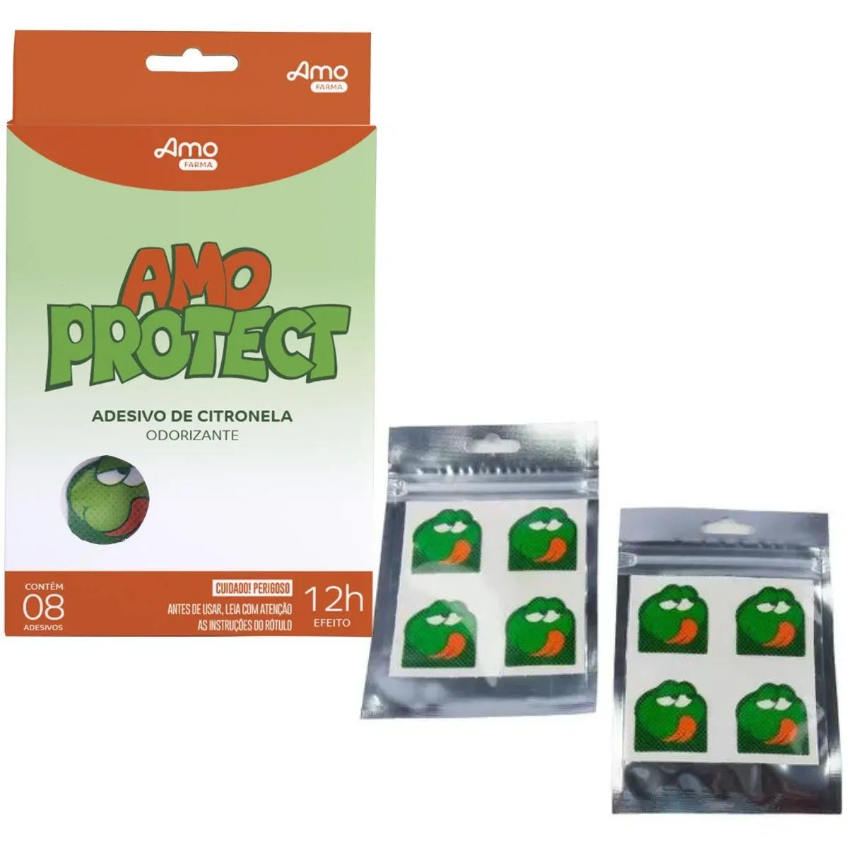 Adesivo Repelente Sapinho Amo Protect - 8 Uni - Babydeas