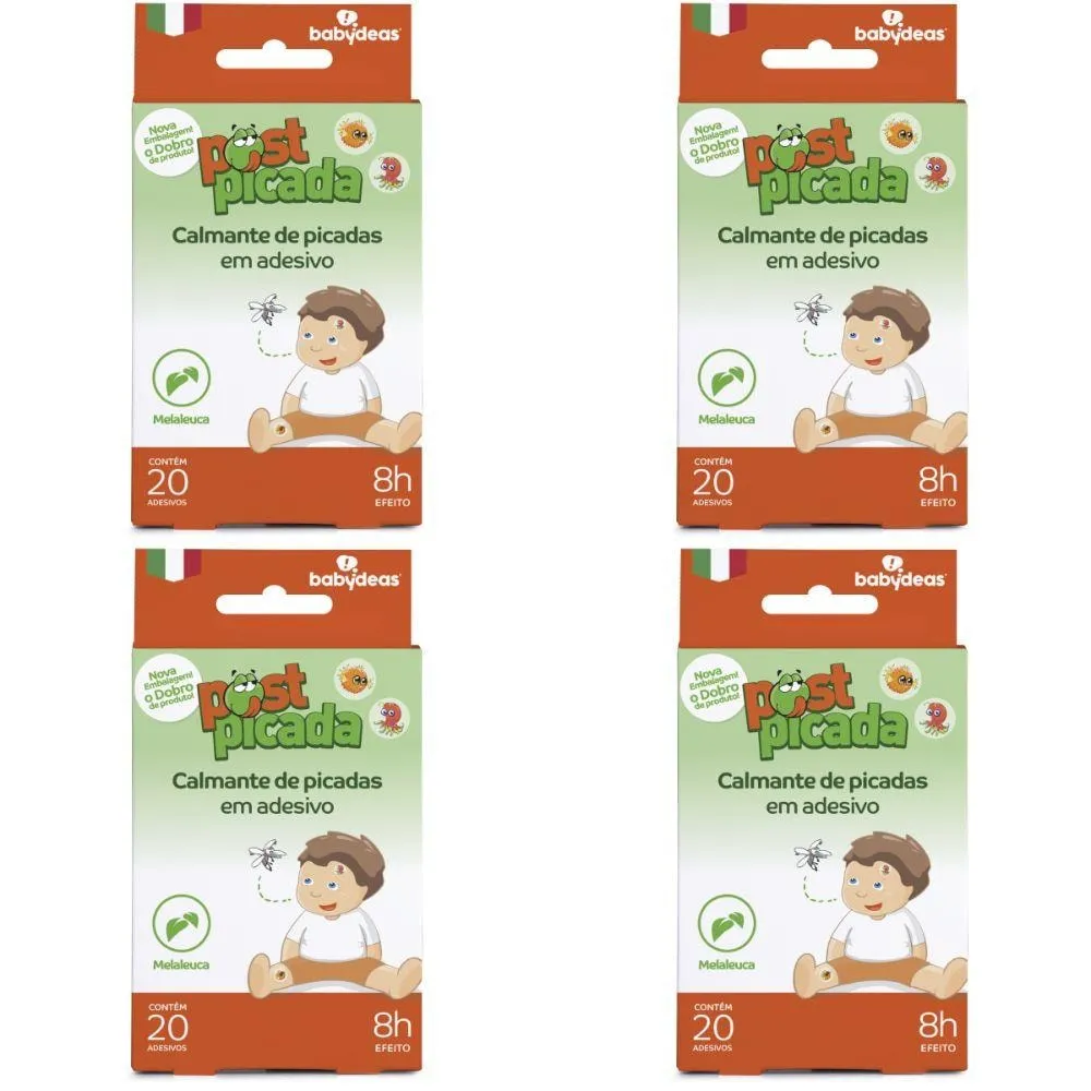 4 Post Picada - Calmante De Picadas Em Adesivo 20Un Babydeas