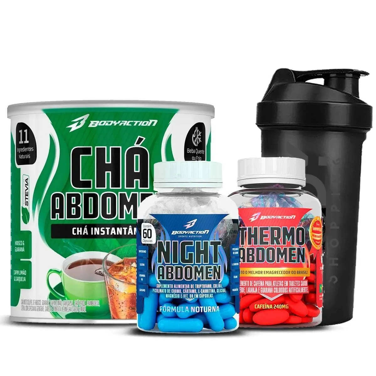 Thermo + Night Abdomen + Cha Diuretico + Shaker Body Action